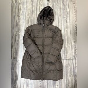 LANDS’ END WOMEN’S DOWN PUFFER JACKET Dark Brown Size M (10/12)